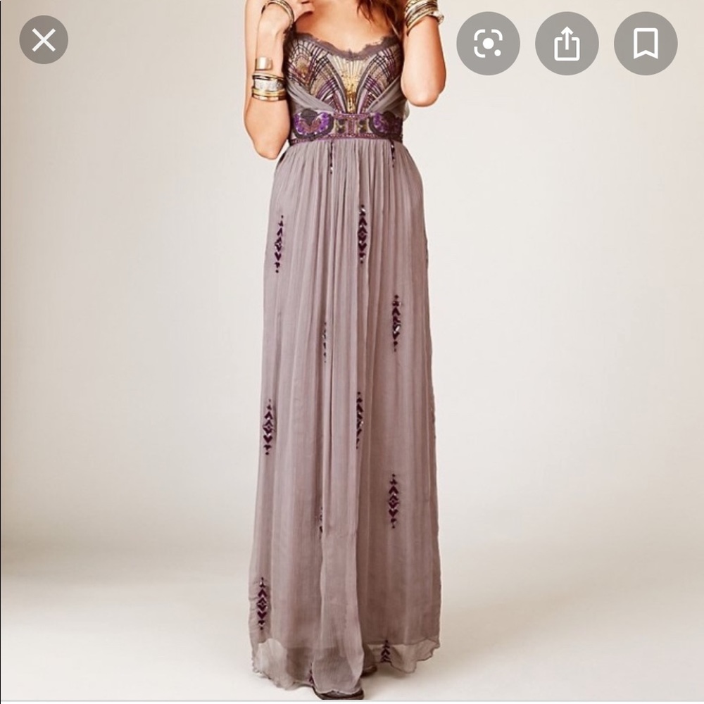 Free People Beaded Gown